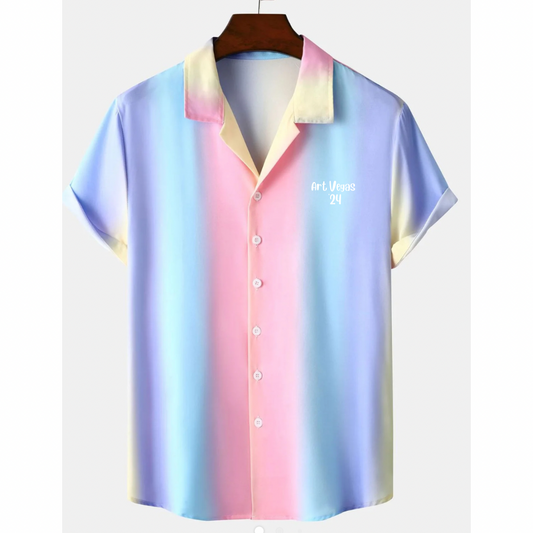 Ombre Print Cuban Art Vegas Shirt